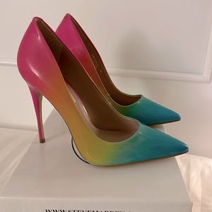 Steve Madden rainbow stilettos NIB sz 7.5